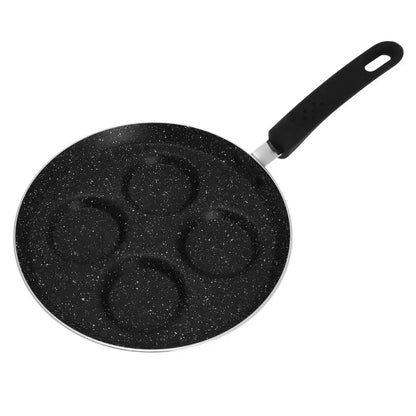 Aliumininė blyninė keptuvė su neprisvylančia danga, Ø24 cm, juoda KH-3928
