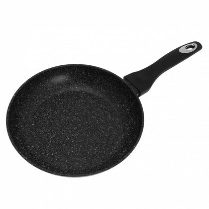 Aliumininė keptuvė su marmurine danga ir dangčiu, Ø24 cm, pilka KB-7039