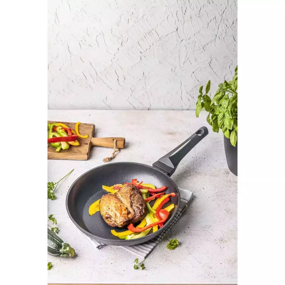 Aliumininė keptuvė su marmurine danga, Ø24 cm, juoda KB-7689