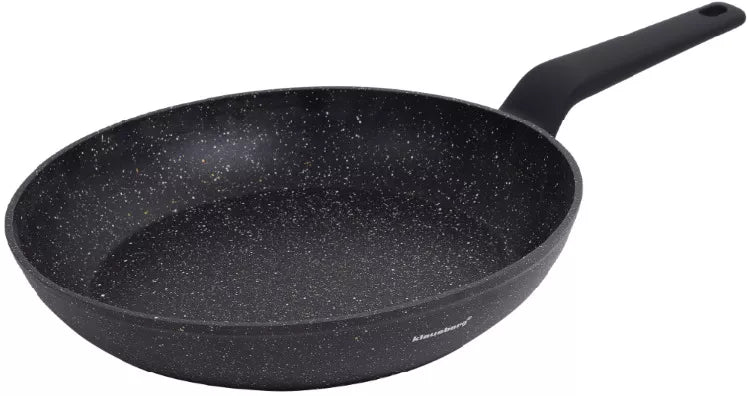 Aliumininė keptuvė su marmurine danga, Ø28 cm, juoda KB-7665