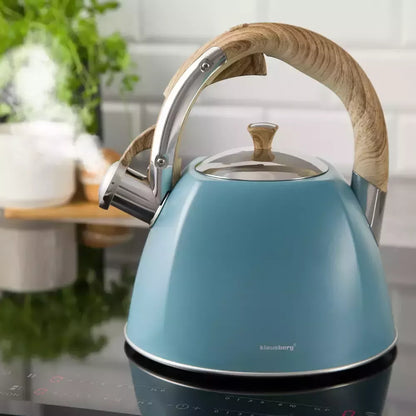 Klausberg nerūdijančio plieno virdulys su švilpuku, 3 l, turkio KB-7499