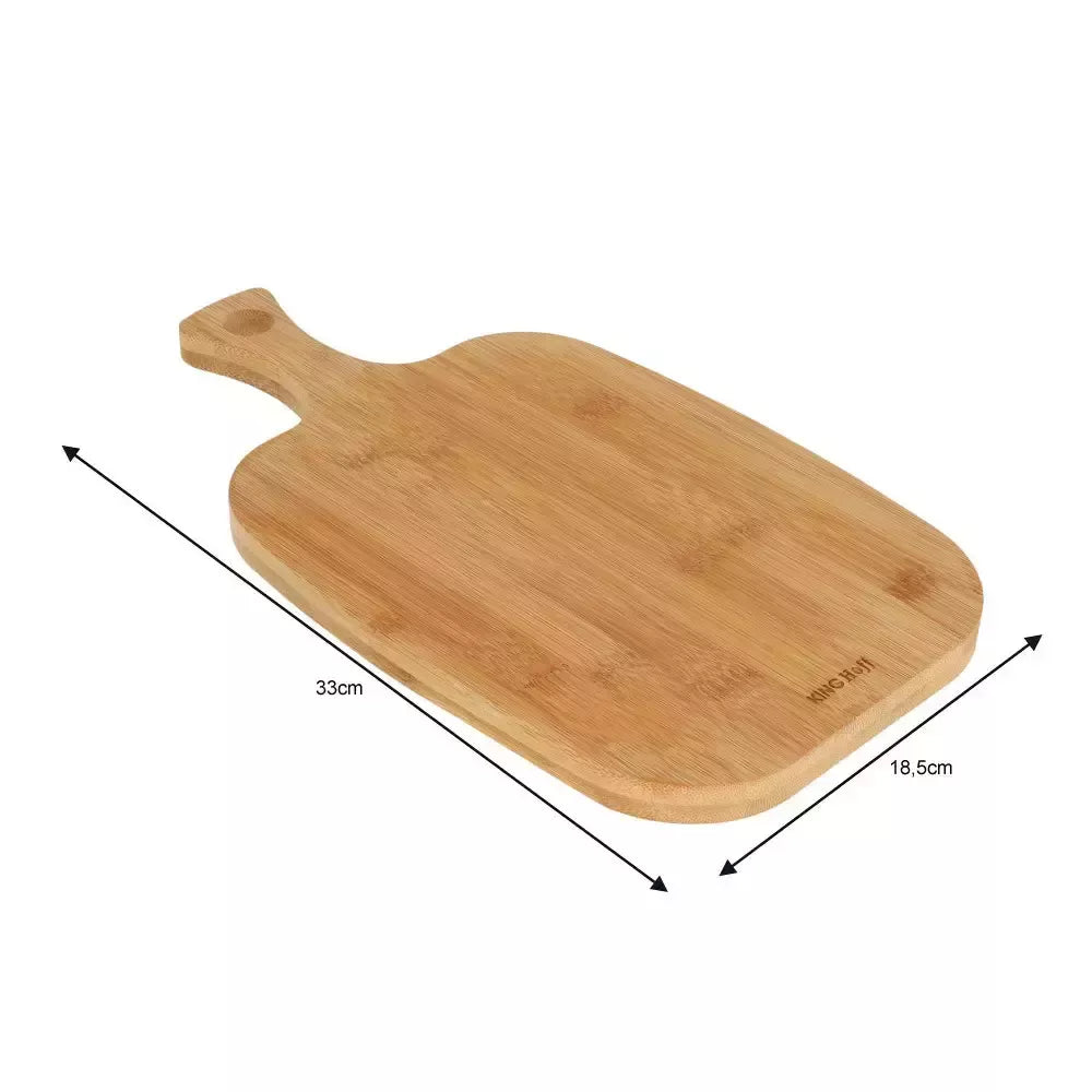 Kinghoff bambuko pjaustymo lentelė su rankena 33 × 18,5 × 1,5 cm KH-1563