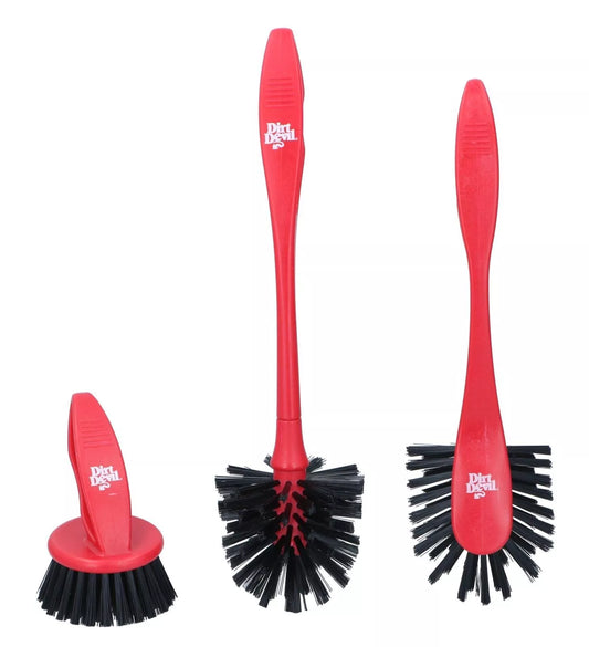 Dirt Devil indų plovimo šepetėlių rinkinys, 3 dydžių (28 / 30 / 11 cm) 871125247457