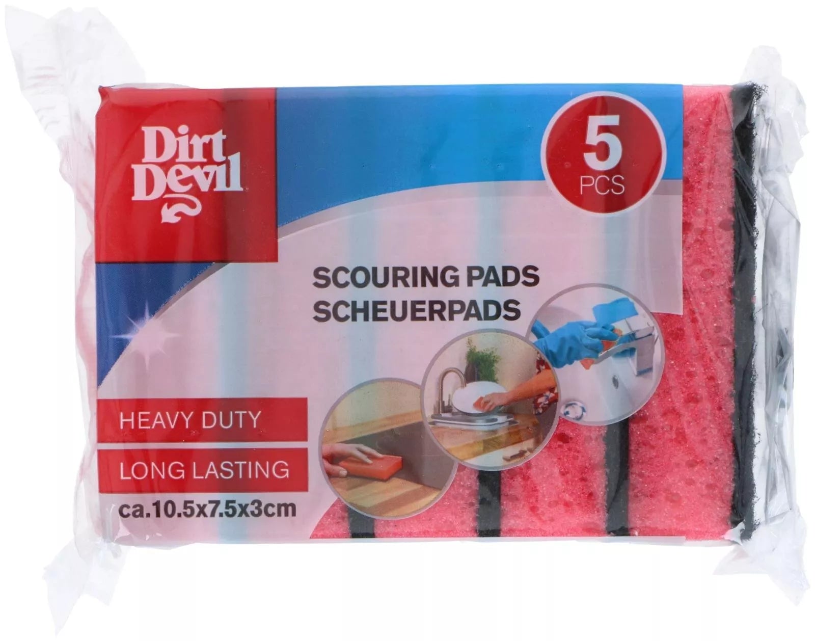 Dirt Devil valymo kempinė Premium, 105 × 75 × 30 mm, 5 vnt  871125247765