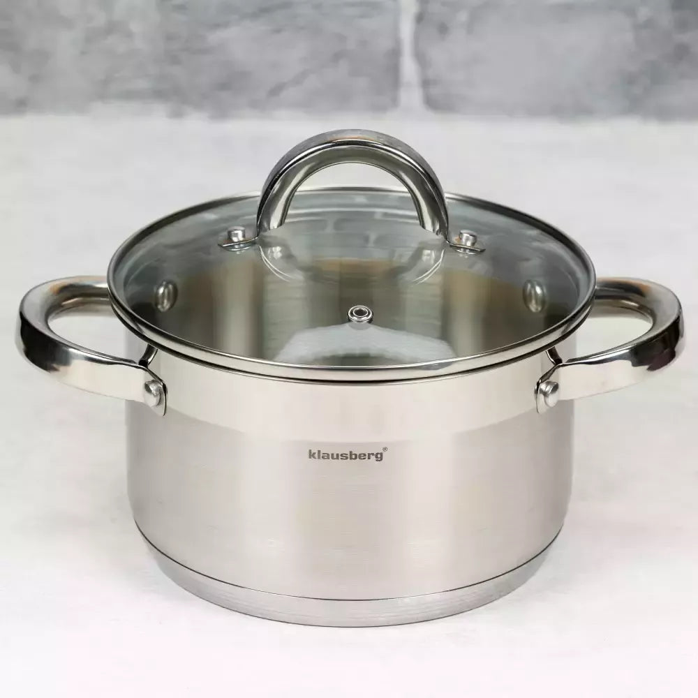 Klausberg nerūdijančio plieno puodas, 1 l, Ø14 cm KB-7121