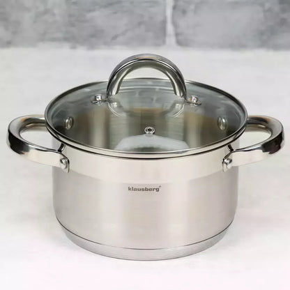 Klausberg nerūdijančio plieno puodas, 1 l, Ø14 cm KB-7121
