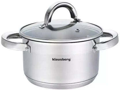 Klausberg nerūdijančio plieno puodas, 1,8 l, Ø16 cm KB-7122