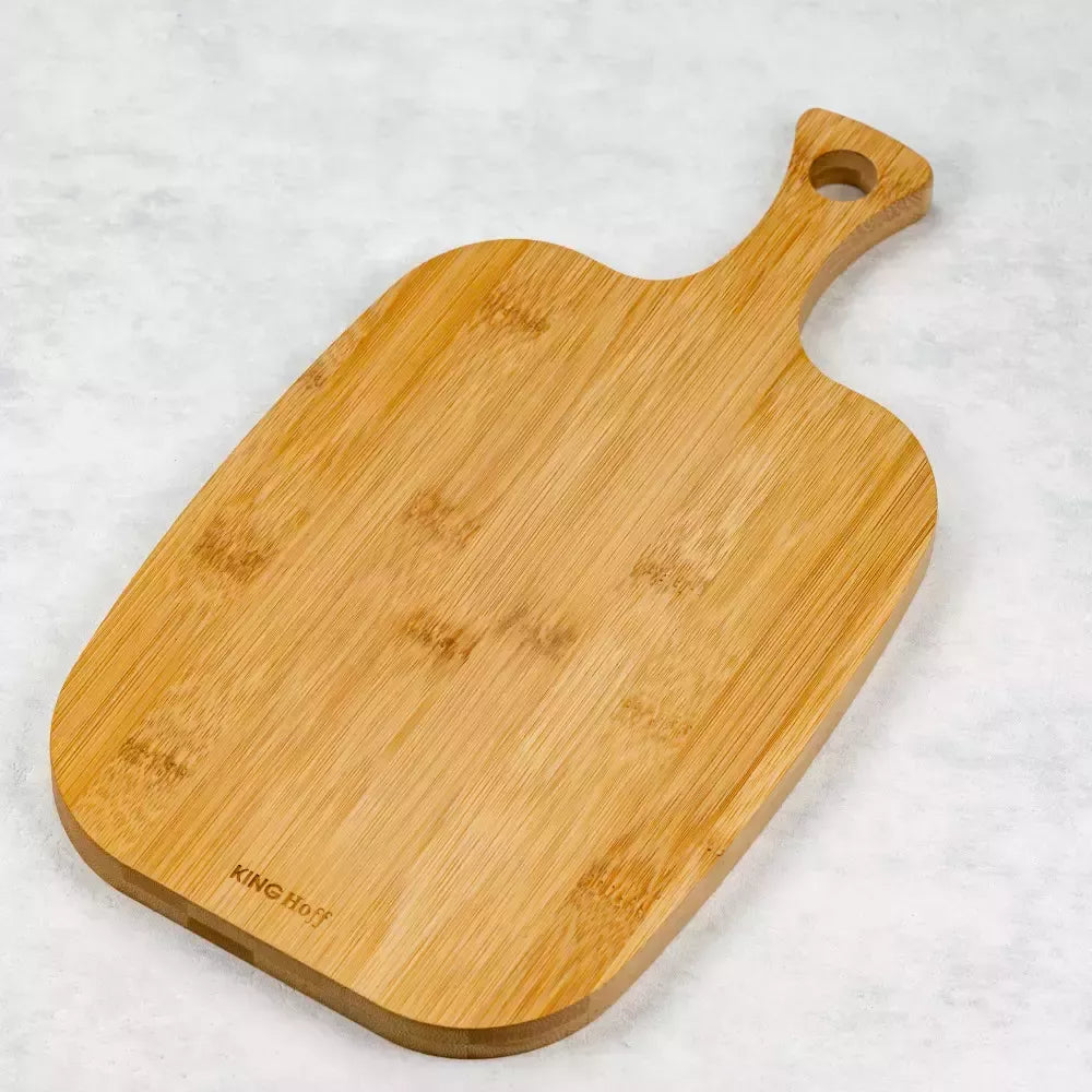 Kinghoff bambuko pjaustymo lentelė su rankena 33 × 18,5 × 1,5 cm KH-1563