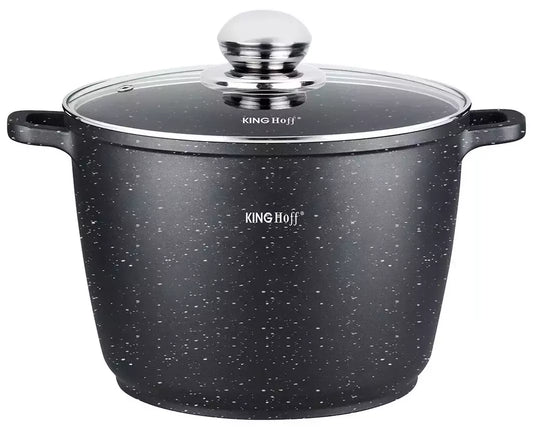 KINGHoff marmurinis puodas su dangčiu, 6,2 l, Ø24 cm KH-1598