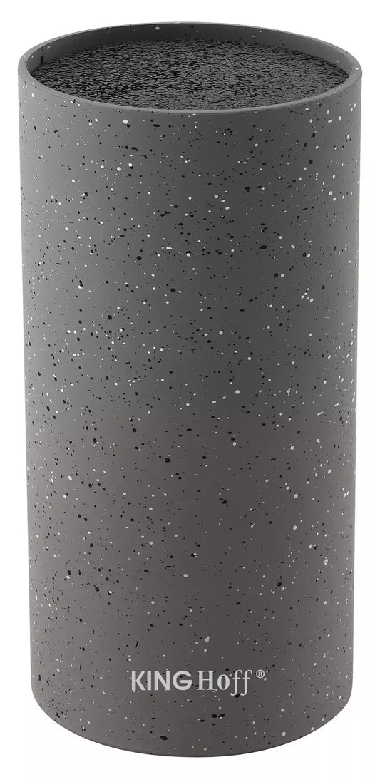 KINGHoff peilių stovas, pilkas marmurinis, 11 × 22 cm KH-1249