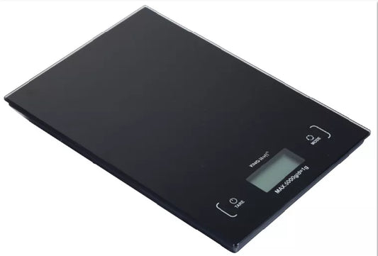 Kinghoff virtuvinės svarstyklės, juodos, 5 kg KH-1823