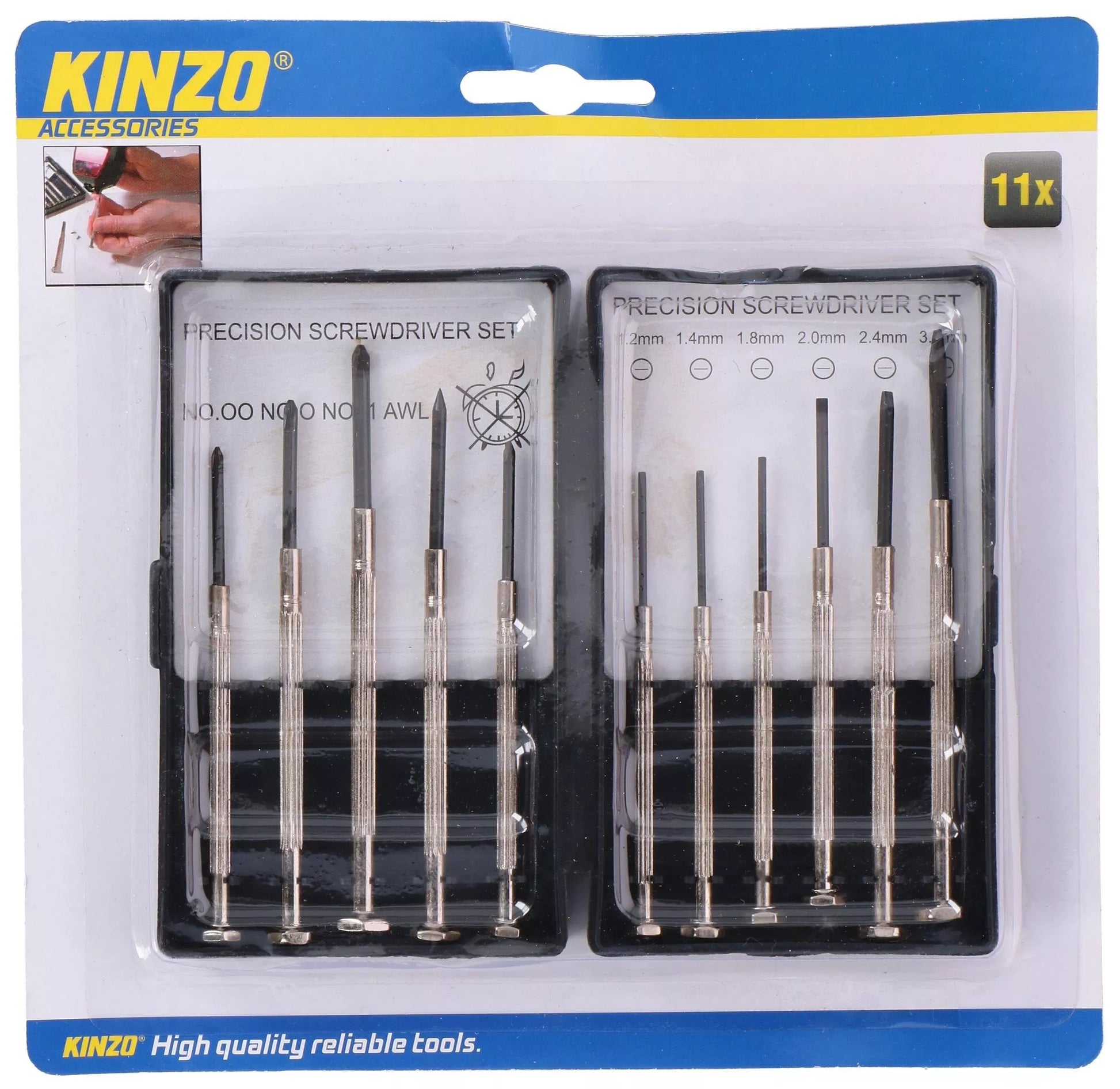 KINZO precizinių atsuktuvų rinkinys, 871125279475