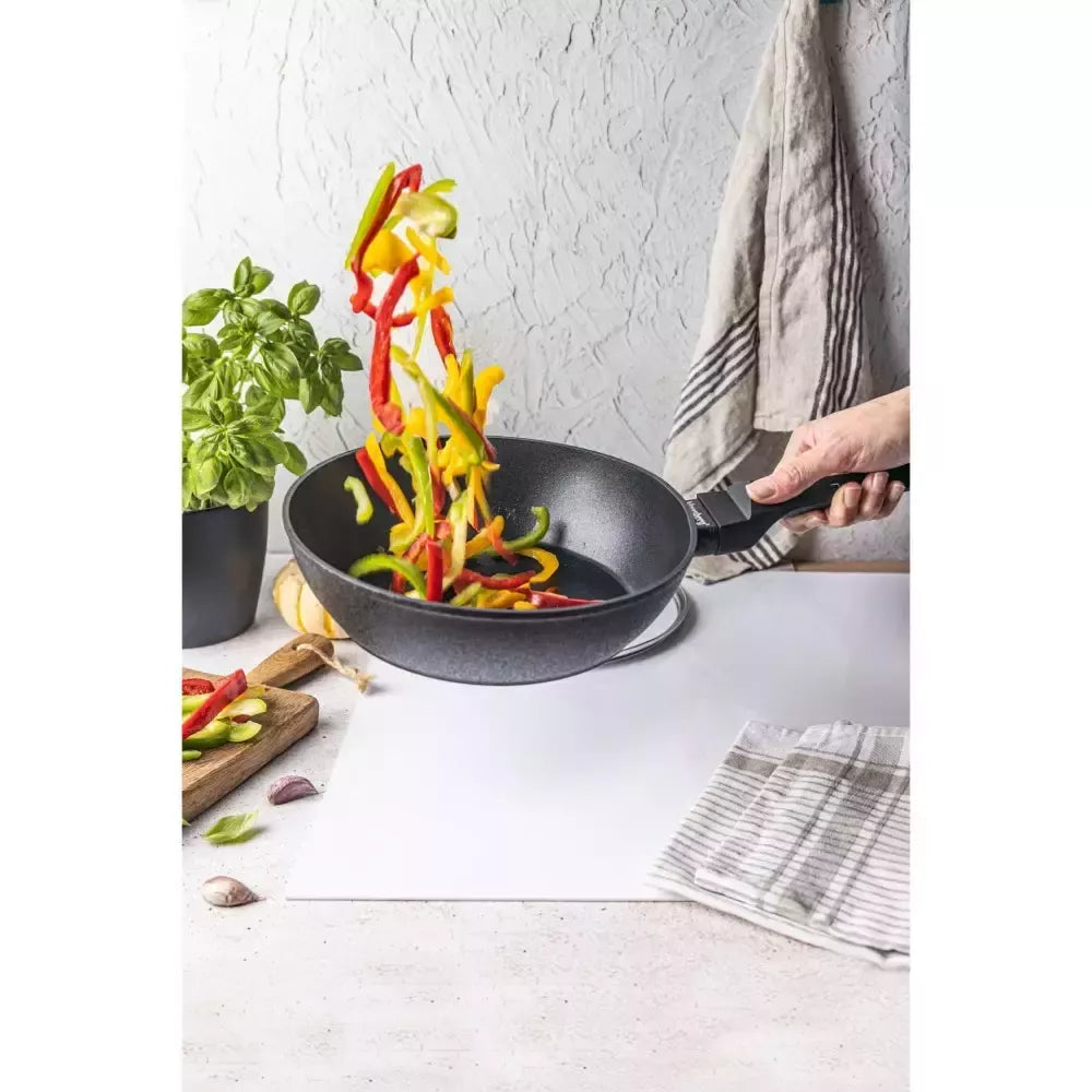 Klausberg aliumininė keptuvė su marmurine danga ir dangčiu, Ø28 cm KB-7692