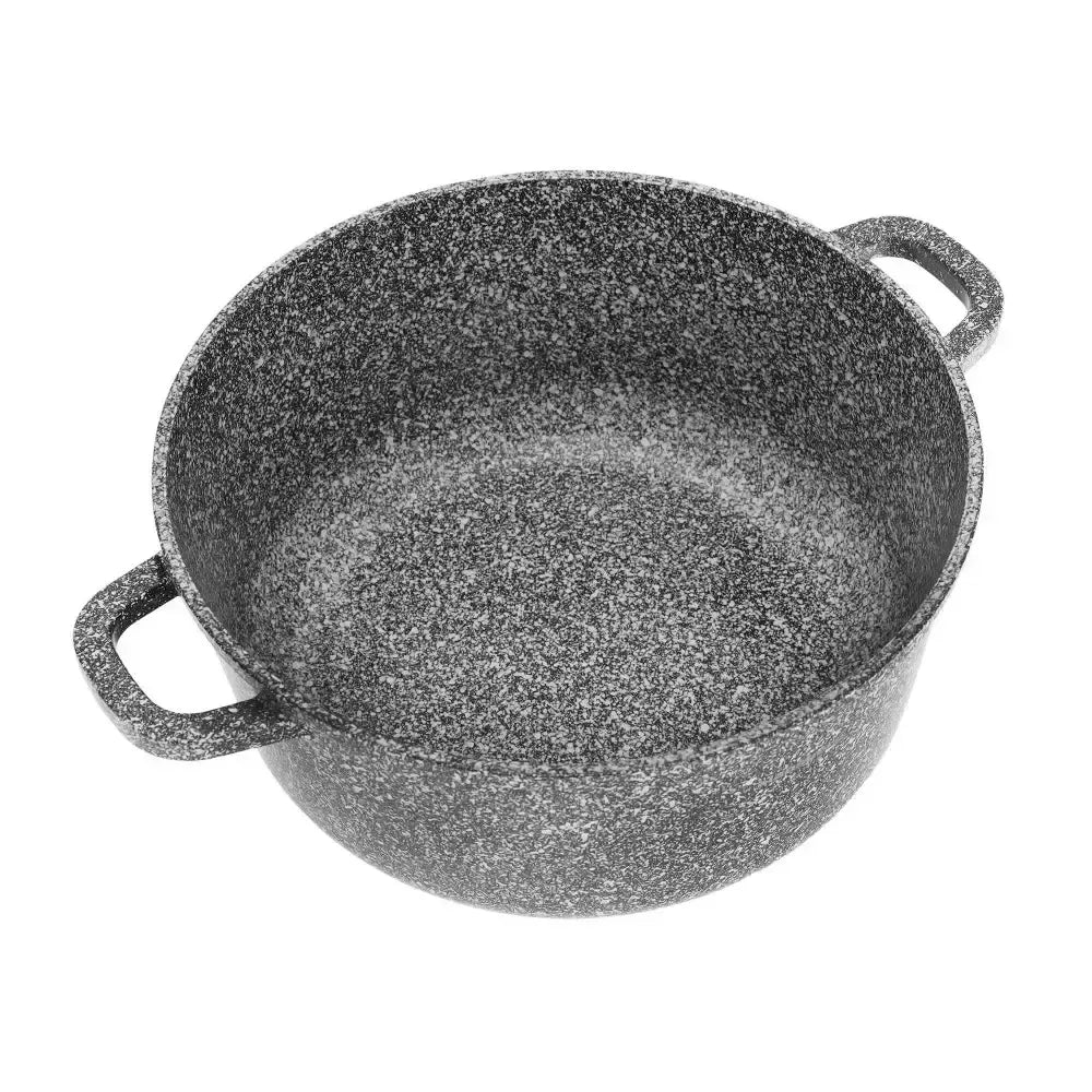 Klausberg puodų rinkinys 6 dalių pilkas marmuro efekto Ø20 / 24 / 28 cm KB-7533