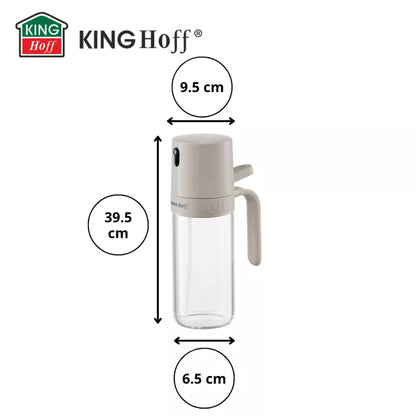 Kinghoff aliejaus ir acto purkštuvas 250 ml stiklinis KH-2005
