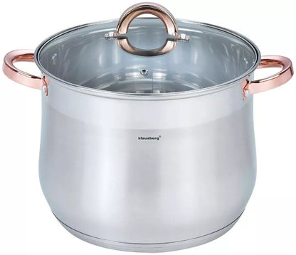 Klausberg nerūdijančio plieno puodas su dangčiu, 10,7 l, Ø26 cm KB-7794
