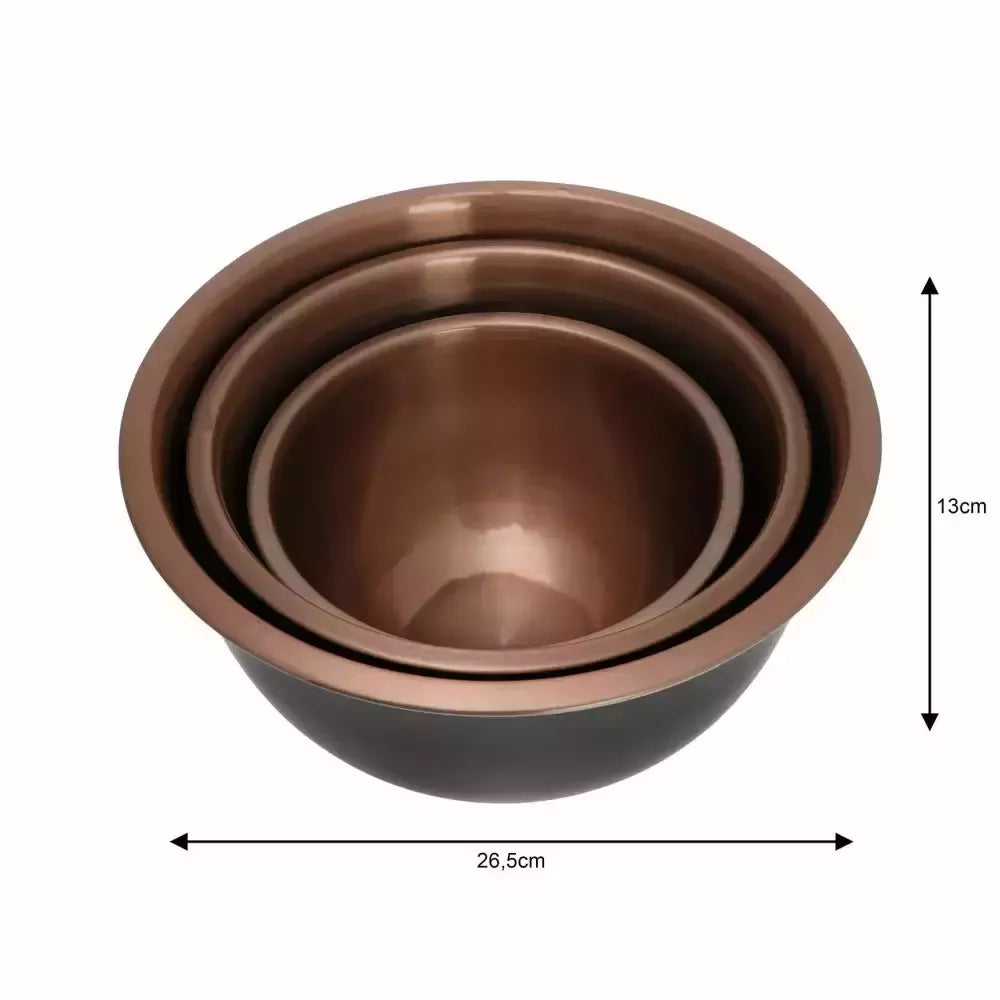 Klausberg nerūdijančio plieno dubenų rinkinys 1.6 L / 3 L / 5 L KB-7394