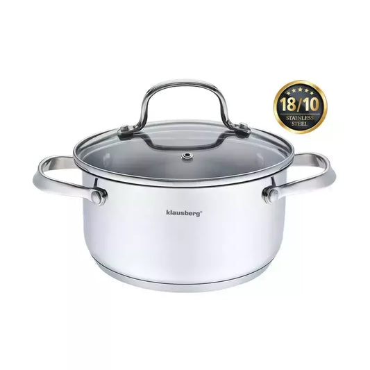 Klausberg nerūdijančio plieno puodas Ø16 cm 1,8 l KB-7211