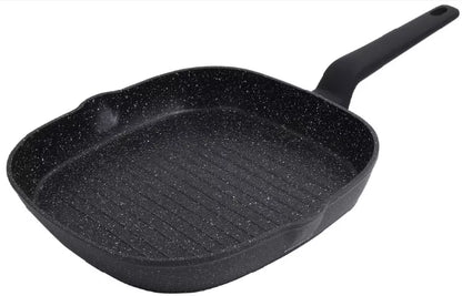 Aliumininė keptuvė su marmurine danga, Ø28 cm, juoda KB-7662