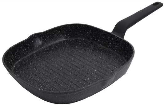 Aliumininė keptuvė su marmurine danga, Ø28 cm, juoda KB-7662