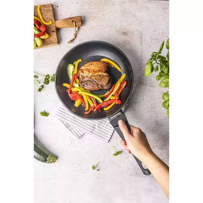 Aliumininė keptuvė su marmurine danga, Ø24 cm, juoda KB-7689