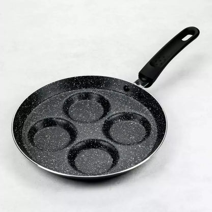 Aliumininė blyninė keptuvė su neprisvylančia danga, Ø24 cm, juoda KH-3928